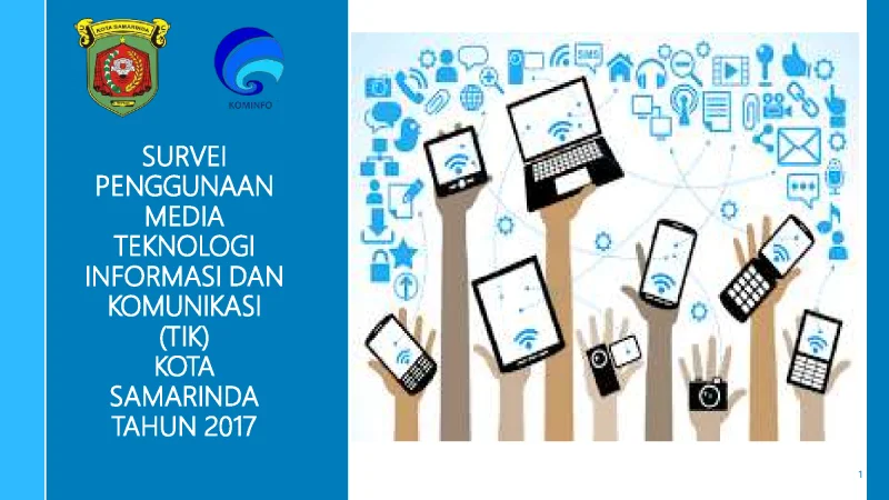 Infografis survey penggunaan media TIK