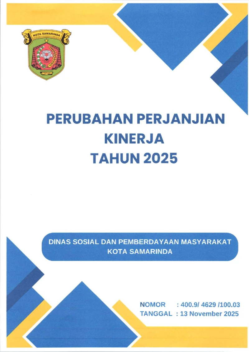 PERJANJIAN KINERJA DINSOS 2025