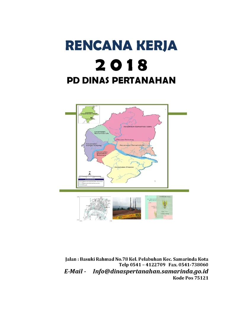 RENJA Dinas Pertanahan 2018