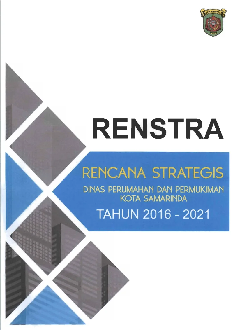 RENSTRA 2016 - 2021 dinas perumahan dan kawasan permukiman