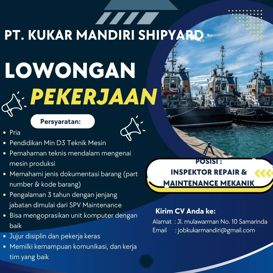 inspector repair & maintenance mekanik