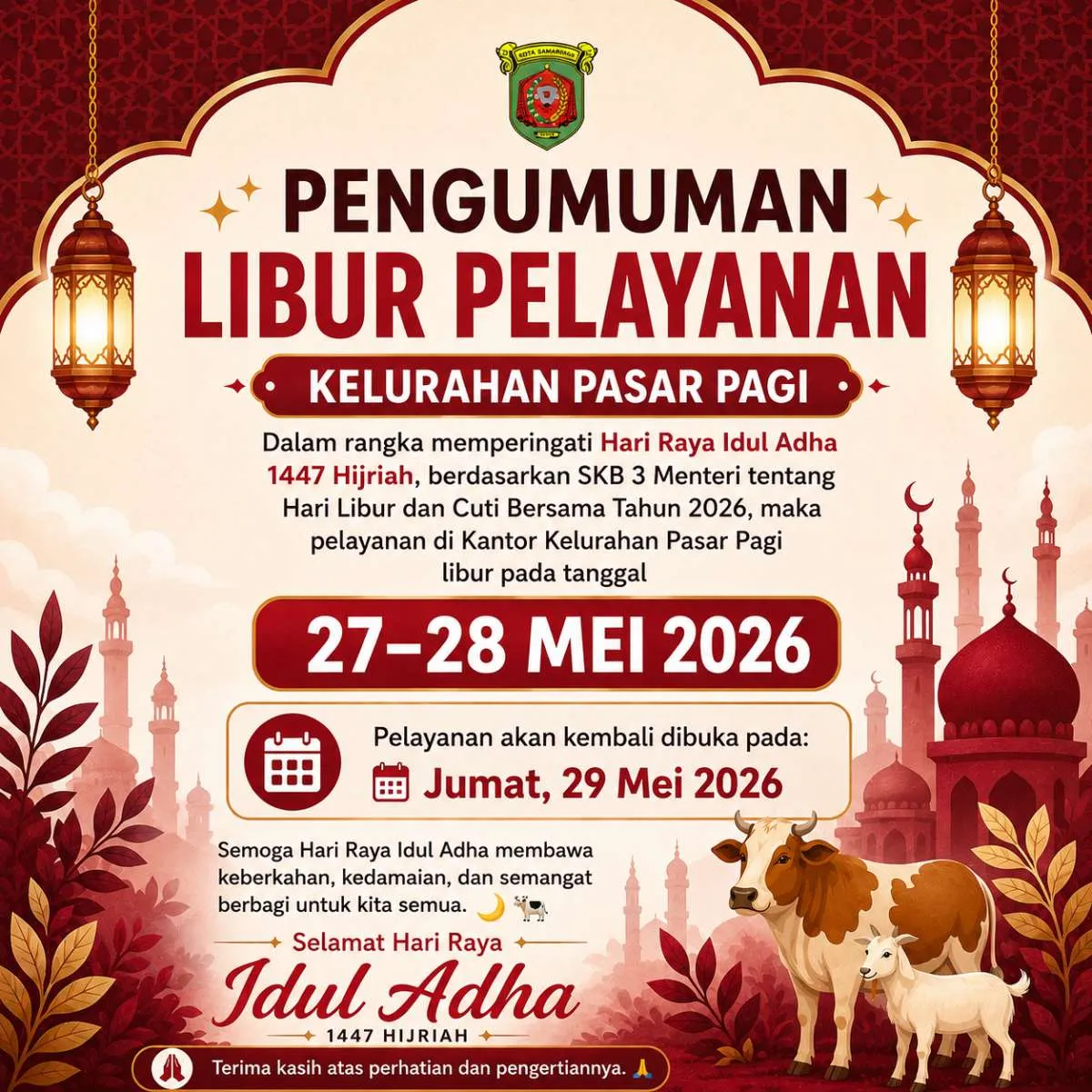 Libur Hari Raya Idul Adha 1447 H