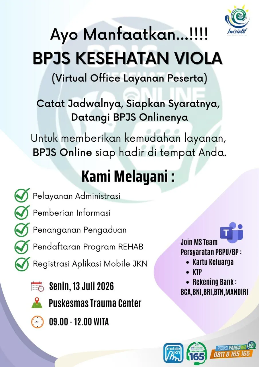 Manfaatkan Pelayanan BPJS di Puskesmas Trauma Center