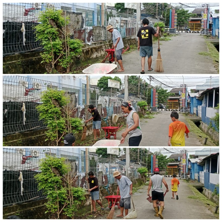 Gotong Royong  di Wilayah RT.09, RT.10, RT.55, RT.51, RT.41, dan RT.47