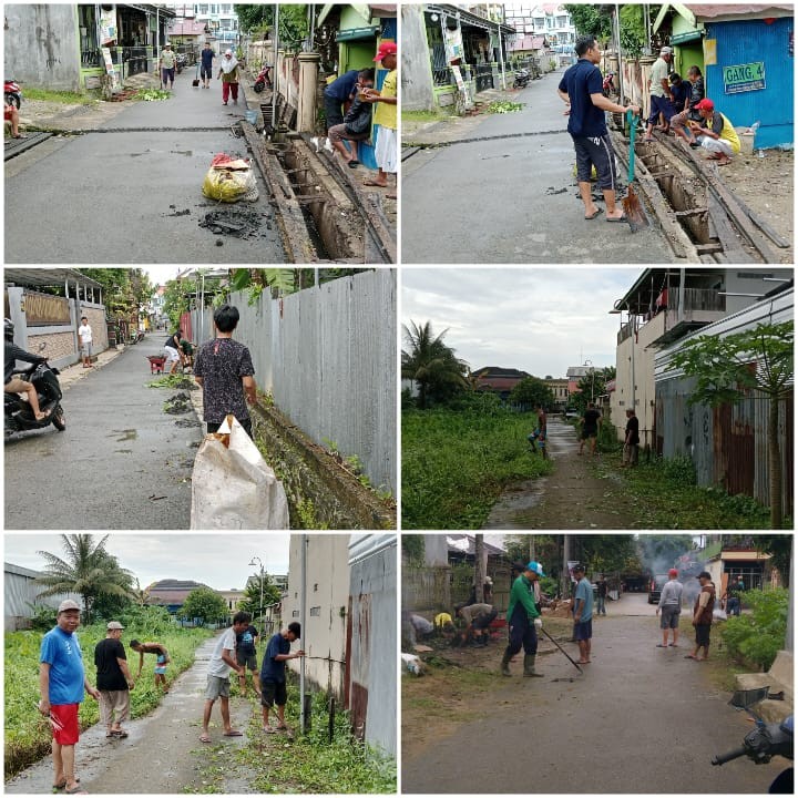 Gotong Royong  di Wilayah RT.09, RT.10, RT.55, RT.51, RT.41, dan RT.47
