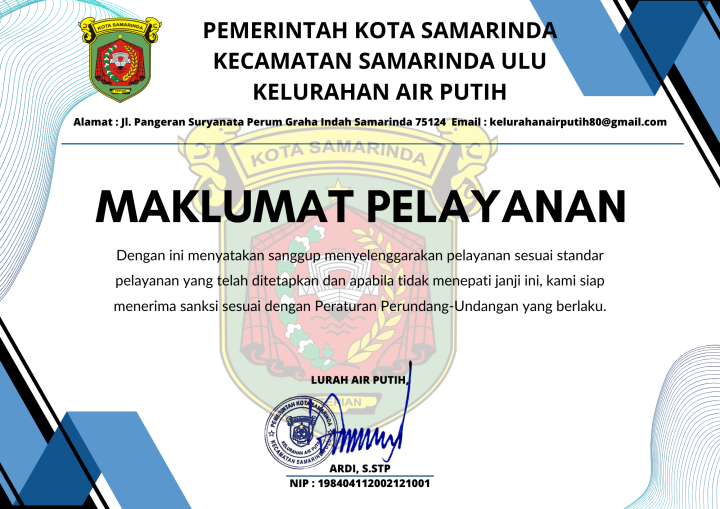 MAKLUMAT PELAYANAN