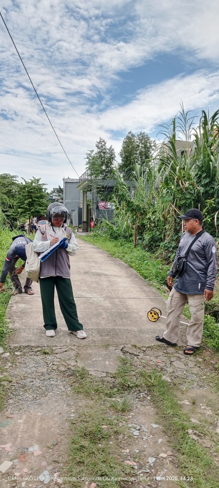 Pengecekan titik 0% pekerjaan PROBEBAYA oleh Pokmas Melati