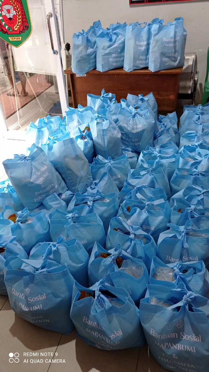 Penerimaan bantuan dari Budhis Center Samarinda tanggal 19 mei 2021
