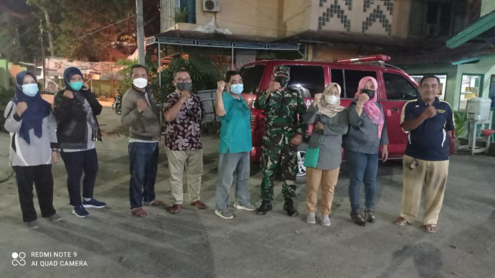 Razia Bersama Tim SATGAS COVID dan Kelurahan Bandara tanggal 21 Mei 2021 di CELCIUS