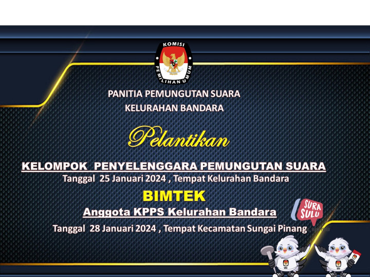 PANITIA PEMUNGUTAN SUARA KELURAHAN BANDARA PEMILU 2024