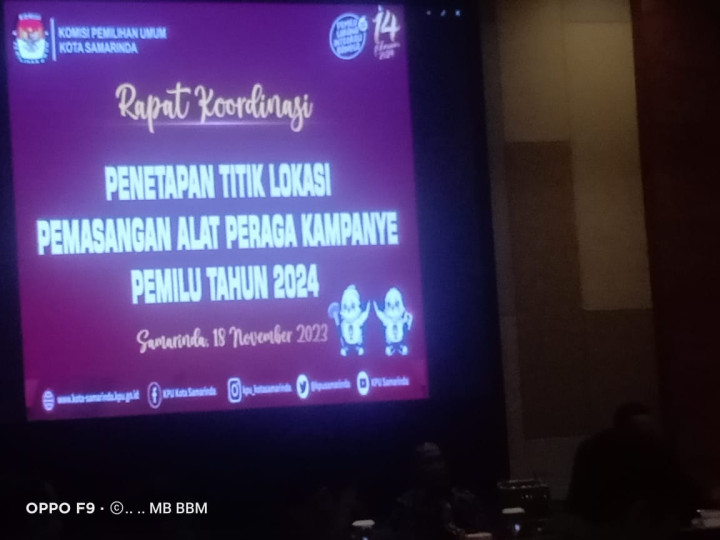 Rapat Koordinasi Penetapan Titik Lokasi Pemasangan Alat Peraga Kampaye Pemilu Tahun 2024
