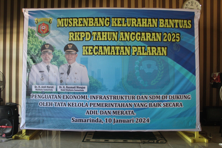 Musrenbang Kelurahan Bantuas RKPD Tahun Anggaran 2025 Kecamatan Palaran (Penguatan Ekonomi, Infrastruktur dan SDM di Dukung Oleh Tata Kelola PemerintahanYang Baik Secara Adil dan Merata).
