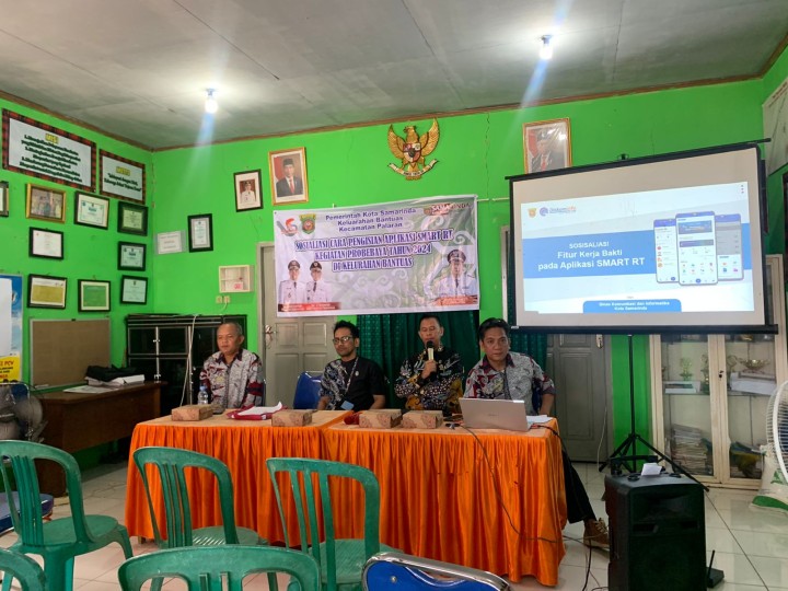 Sosialisasi Peluncuran Aplikasi Smart RT. Kegiatan Probebaya Tahun 2024 Kelurahan Bantuas