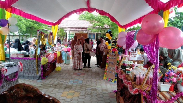 Kegiatan Panen Karya pentas Seni di SDN 023 Kelurahan Bantuas