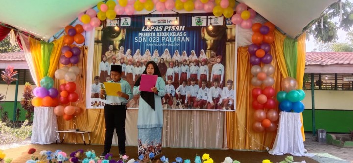 Kegiatan Lepas Pisah Peserta Didik Kelas VI SDN 023 Keluarahan bantuas