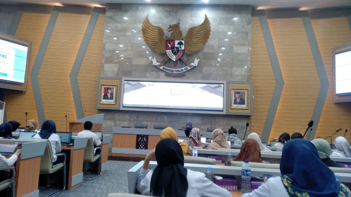 Sosialisasi Bimbingan Teknik Aplikasi Srikandi V3 di Ruang Mangkupalas Lt. II