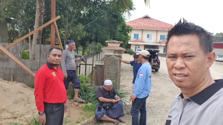 Survey lokasi pembuatan pos kamling keamanan untuk masyarakat kelurahan bantuas di jalan Al- hasne rt 05
