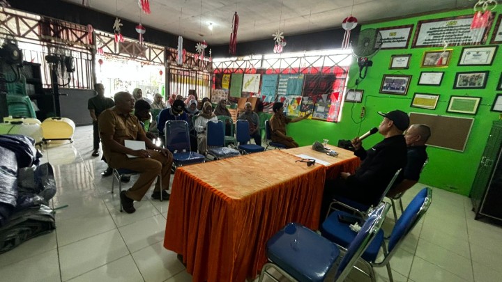 Rapat koordinasi membahas persiapan jalan santai HUT kota -357 dan pemerintah kota samarinda ke -65 di Kelurahan Bantuas