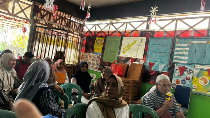 Rapat koordinasi membahas persiapan jalan santai HUT kota -357 dan pemerintah kota samarinda ke -65 di Kelurahan Bantuas