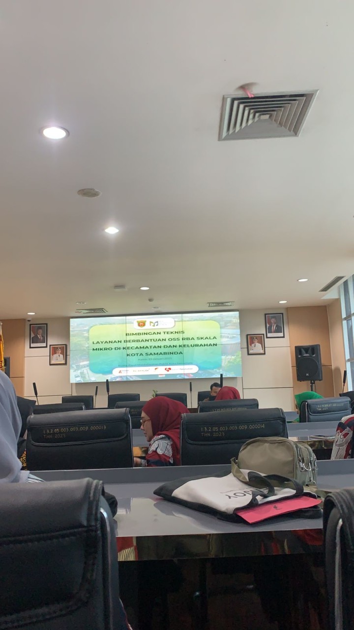 Bimbingan teknis layanan berbantuan online Sigle Submission Risk-Based Allroach (OSS RBA)