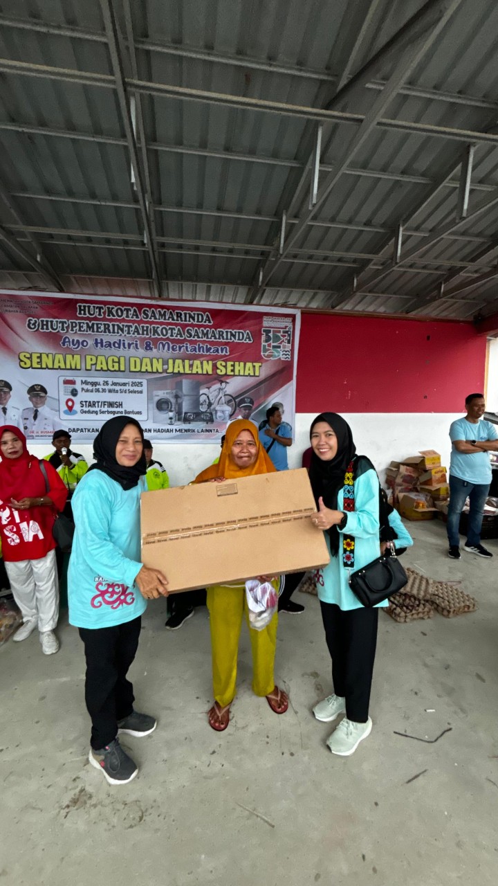 Kegiatan Senam dan Jalan sehat dalam rangka hari jadi Kota Samarinda ke-357 dan HUT Pemkot Samarinda ke-65 Perihal: Kegiatan Senam dan Jalan sehat dalam rangka hari jadi Kota Samarinda ke-357 dan HUT Pemkot Samarinda ke-65	Tempat: Halaman Gedung serbaguna Kelurahan Bantuas Penyelenggara: Kelurahan Bantuas dan Panita jalan sehat Waktu: 26 January 2025, 07:00 AM