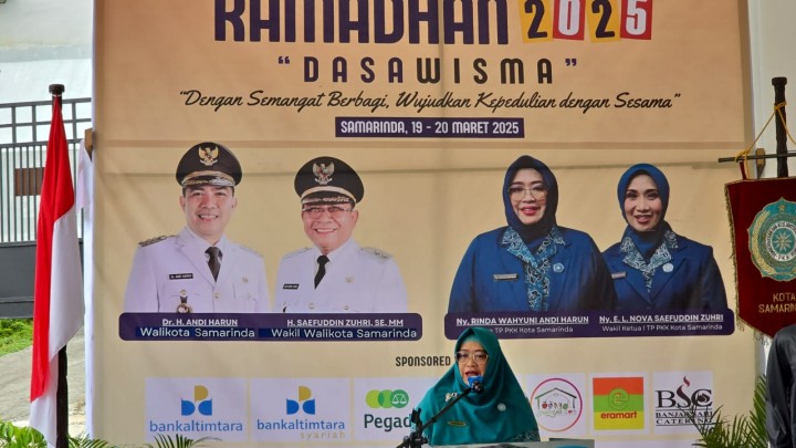 Bazar Ramadhan tahun 2025 dengan tema "Dasawisma dengan semangat berbagi mewujudkan kepedulian dengan sesama	Tempat: Sekretariat PKK Kota Samarinda