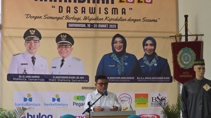 Bazar Ramadhan tahun 2025 dengan tema "Dasawisma dengan semangat berbagi mewujudkan kepedulian dengan sesama	Tempat: Sekretariat PKK Kota Samarinda