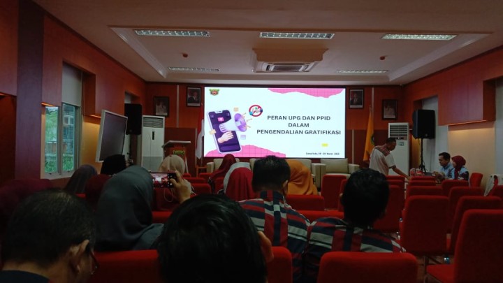 Sosialisasi tentang pengendalian gratifikasi di lingkungan Pemerintah Kota Samarinda	Tempat: Kantor Inspektorat Kota Samarinda