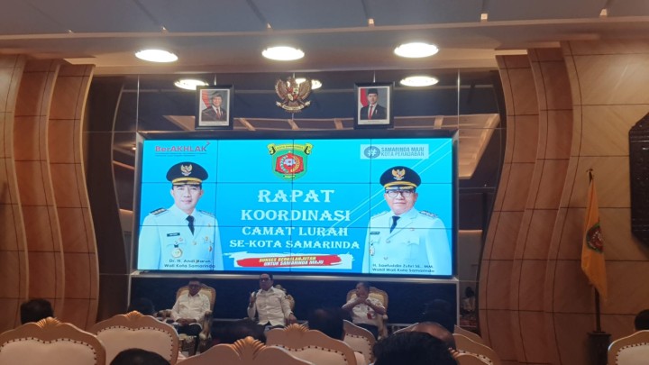 Rapat koordinasi Camat dan Lurah se-Kota Samarinda