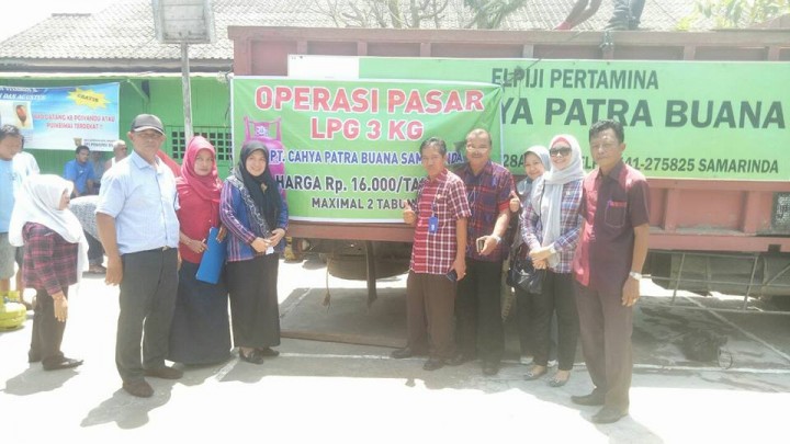 operasi pasar LPG 3kg dari PT. Cahya Patra Buana Samarinda