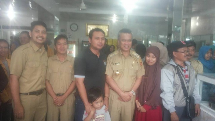 kunjungan Walikota di kel. baqa
