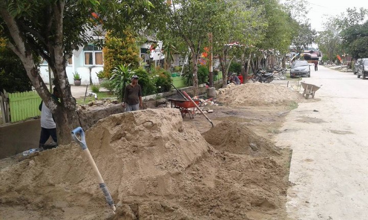 proyek pembangunan tahun 2017 kel. baqa