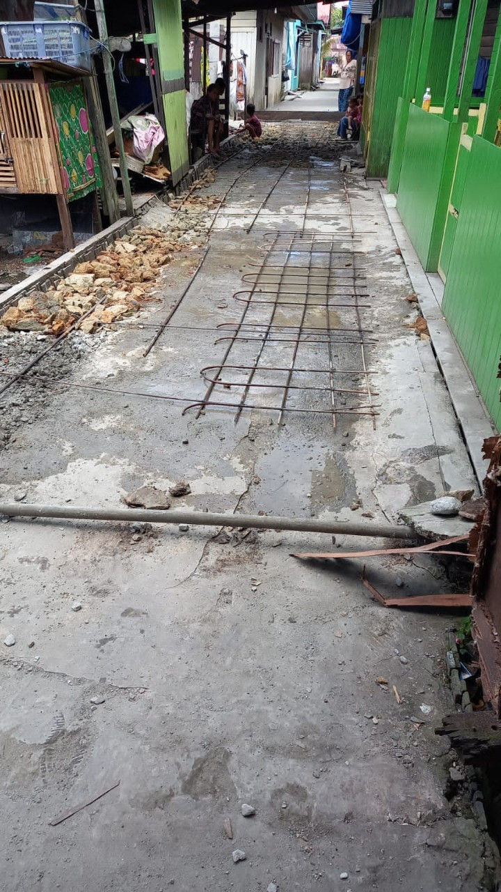 Proses Sapras Probebaya Kel.Baqa 2022 COR JALAN di RT.9