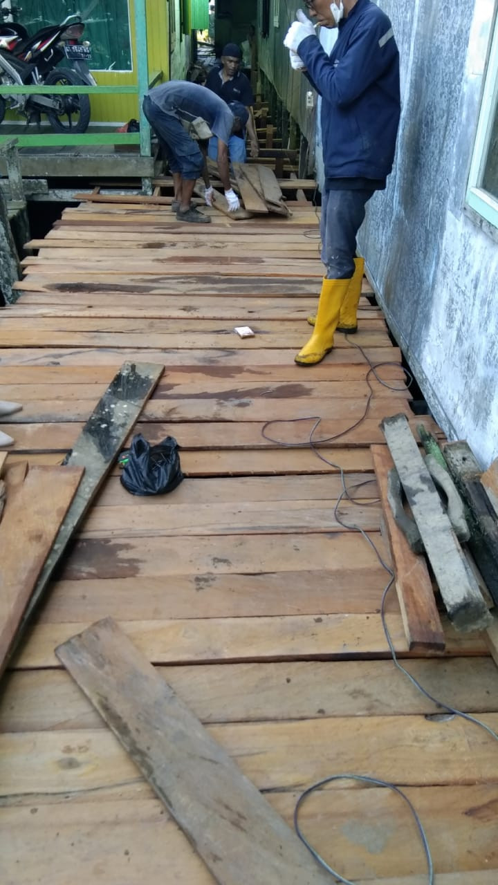 Proses Sapran PROBEBAYA Kel.Baqa 2022 akses Tembus  di RT 7
