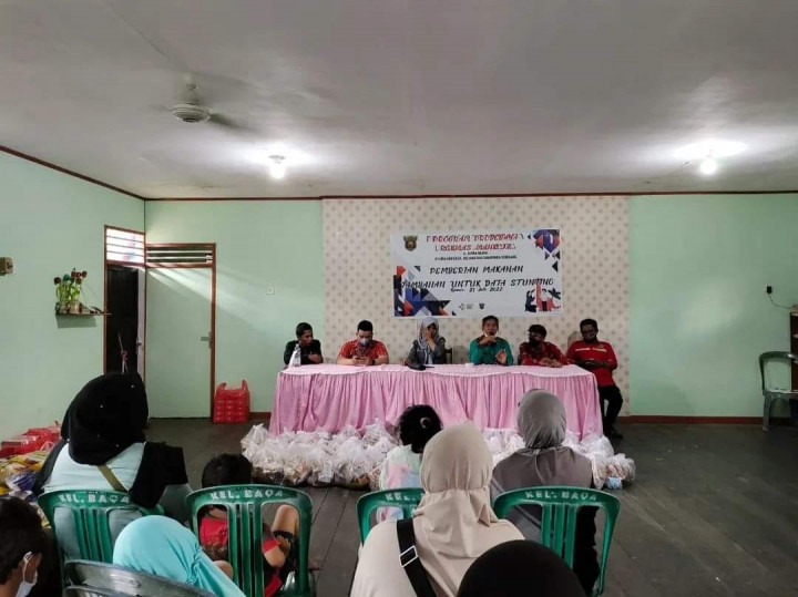 Kegiatan Pemberdayaan  Dalam Probebaya oleh Pokmas MAHKOTA Di Kel.Baqa yaitu Pemberian Makanan Tambahan Untuk Data STUNTING