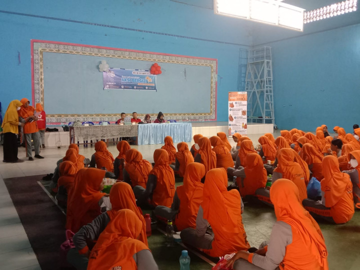 Tgl 25 Agustus 2023, Acara Aksi Gizi Di SMP 3 Samarinda dan di hadiri Oleh kecamatan Samarinda Seberang, kelurahan Baqa, puskesmas dan kepala sekola SMP 3  Samarinda,