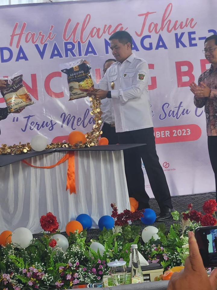 Giat Tgl 06 September 2023, Memperingati Hari Ulang Tahun Perusahan Umum Daerah Varia Niaga Samarinda yang ke-39 tahun dan dibersamai Dengan Launching Produk Beras Bebaya.