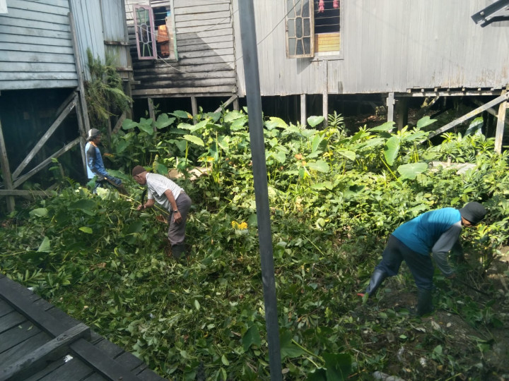 Giat Tgl 15 September 2023, Gotong Royong di RT. 7 Kelurahan Baqa Samarinda Seberang.
