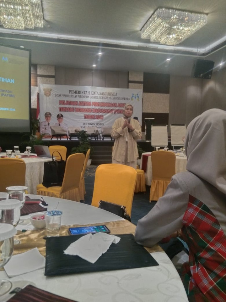 kegiatan pelatihan Aktivis perlindungan anak terpadu berbasis masyarakat (PATBM) Kota Samarinda Tahun 2023, yang di hadiri oleh Ketua dan Anggota PATBM kelurahan Baqa Kecamatan Samarinda Seberang.