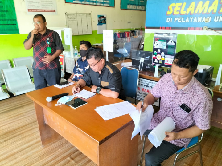 Kegiatan Pengarahan Kepada Ketua RT dan Tokoh Masyarakat Budaya Pampang Sebelum Cuti Bersama Tgl 28 April 2022
