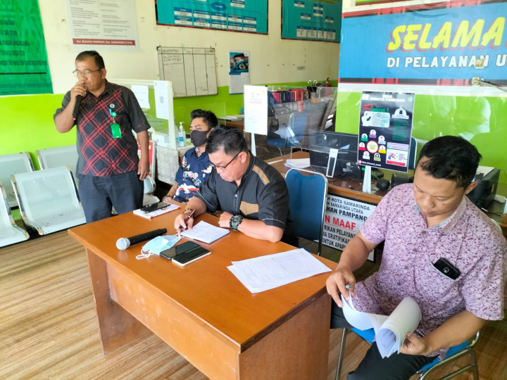 Kegiatan Pengarahan Kepada Ketua RT dan Tokoh Masyarakat Budaya Pampang Sebelum Cuti Bersama Tgl 28 April 2022