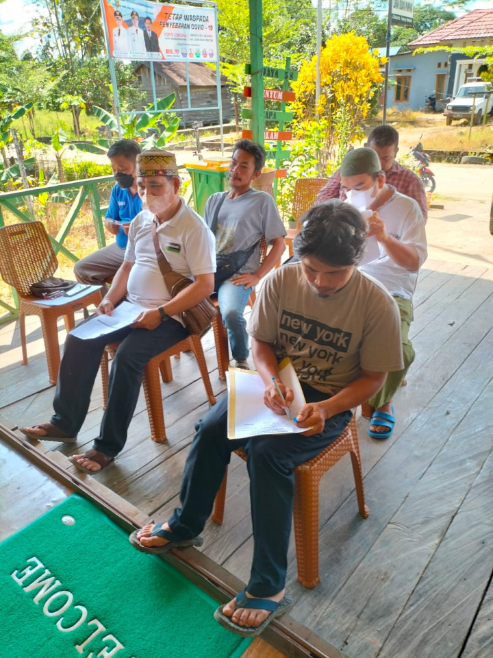 Kegiatan Pengarahan Kepada Ketua RT dan Tokoh Masyarakat Budaya Pampang Sebelum Cuti Bersama Tgl 28 April 2022