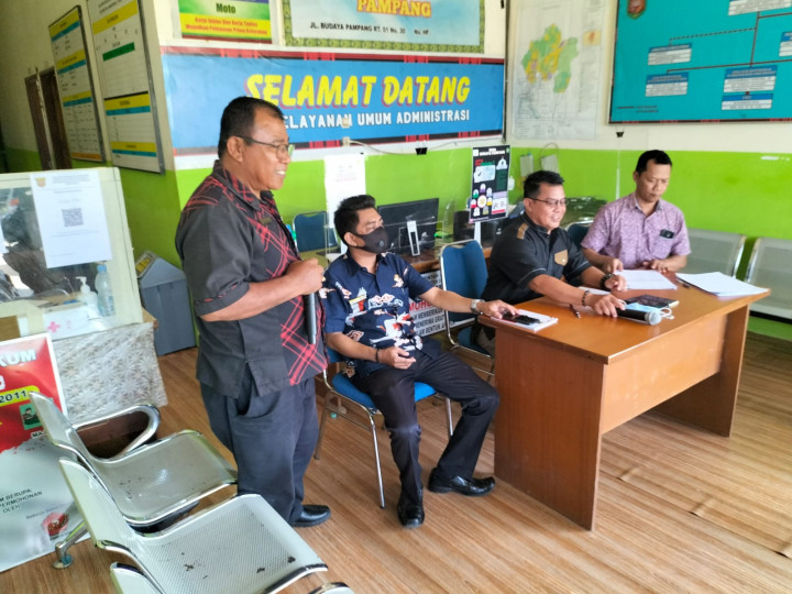 Kegiatan Pengarahan Kepada Ketua RT dan Tokoh Masyarakat Budaya Pampang Sebelum Cuti Bersama Tgl 28 April 2022