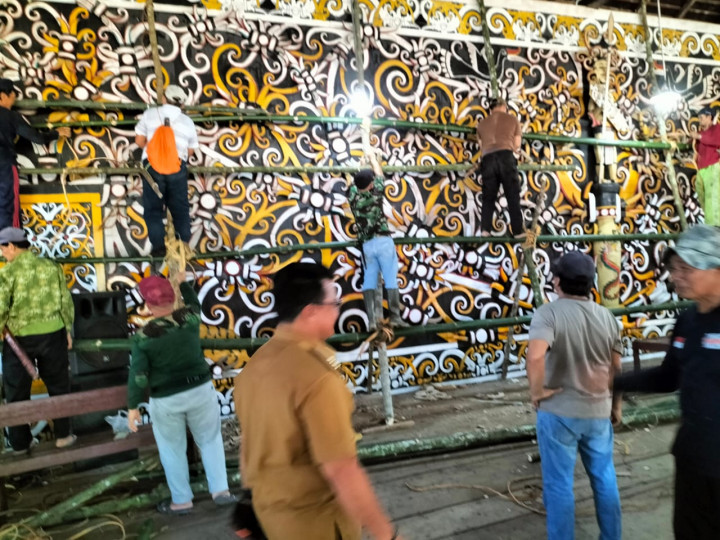 Apel Pagi dan Peninjauan Kegiatan Gotong Royong Persiapan Festival Budaya Pampang, tgl 30 Mei 2022