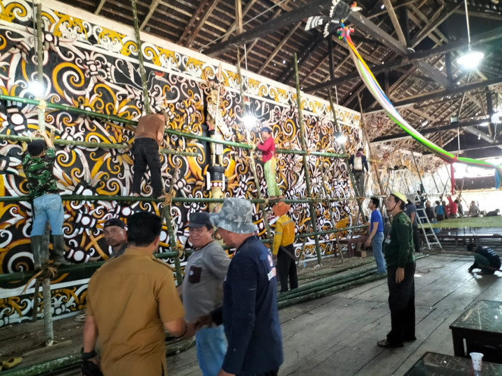 Apel Pagi dan Peninjauan Kegiatan Gotong Royong Persiapan Festival Budaya Pampang, tgl 30 Mei 2022