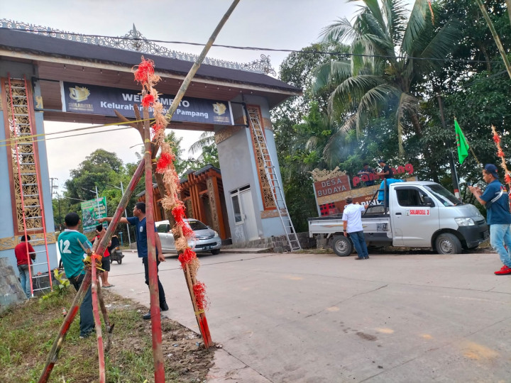 Perbaikan Gapura Pampang, 22 Juni 2022