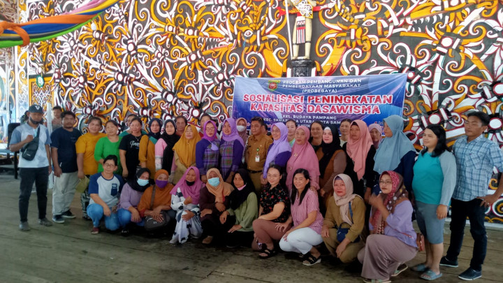 Sosialisasi Dasawisma Kegiatan Pemberdayaan Masyarakat (Pro Bebaya) kelurahan Budaya Pampang Tgl. 19 Juli 2022