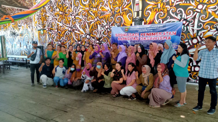 Sosialisasi Dasawisma Kegiatan Pemberdayaan Masyarakat (Pro Bebaya) kelurahan Budaya Pampang Tgl. 19 Juli 2022