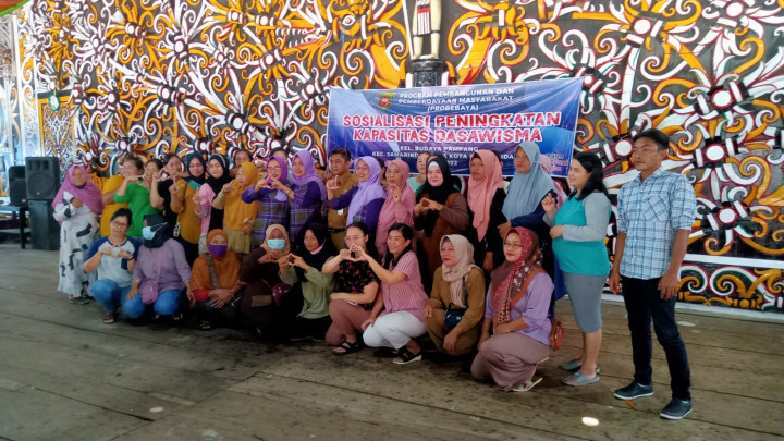 Sosialisasi Dasawisma Kegiatan Pemberdayaan Masyarakat (Pro Bebaya) kelurahan Budaya Pampang Tgl. 19 Juli 2022
