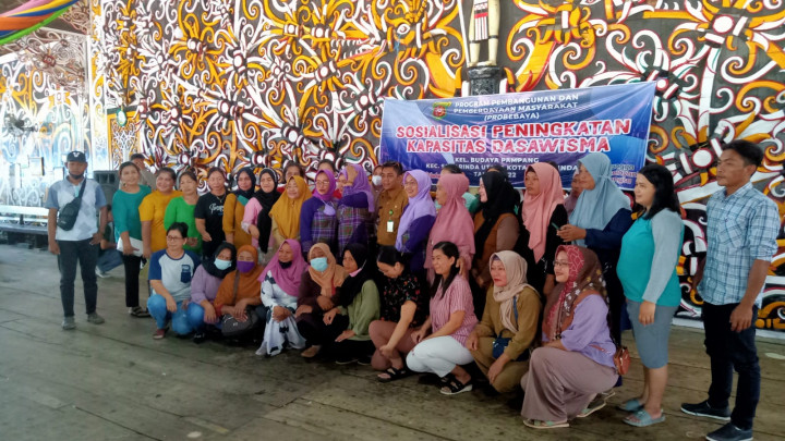 Sosialisasi Dasawisma Kegiatan Pemberdayaan Masyarakat (Pro Bebaya) kelurahan Budaya Pampang Tgl. 19 Juli 2022